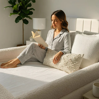 Plush bordered bed sheet