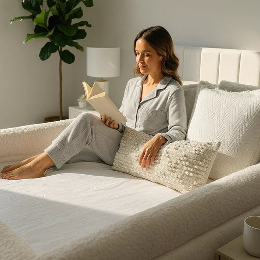 Plush bordered bed sheet