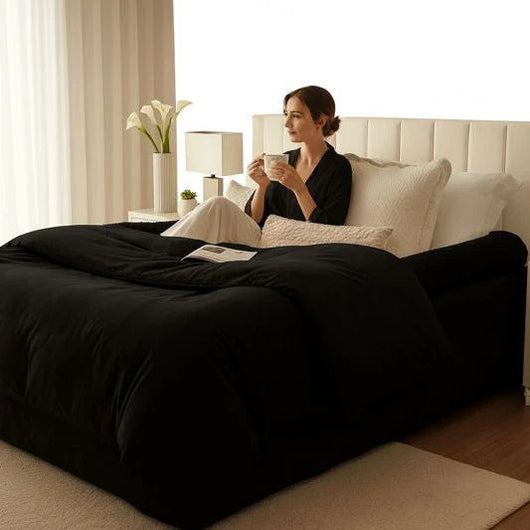 Plush bordered bed sheet