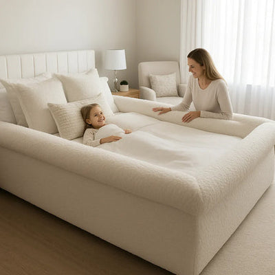 Plush bordered bed sheet